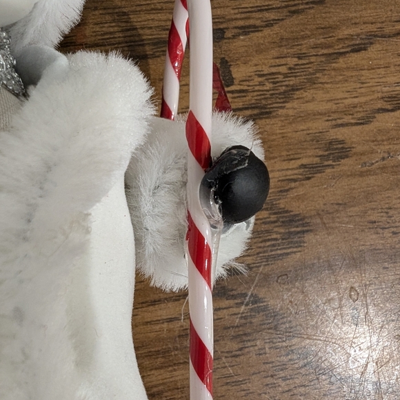 Vintage Father Christmas Ornament 7" Ceramic Santa White Robe Kurt Alder Style - Picture 11 of 11